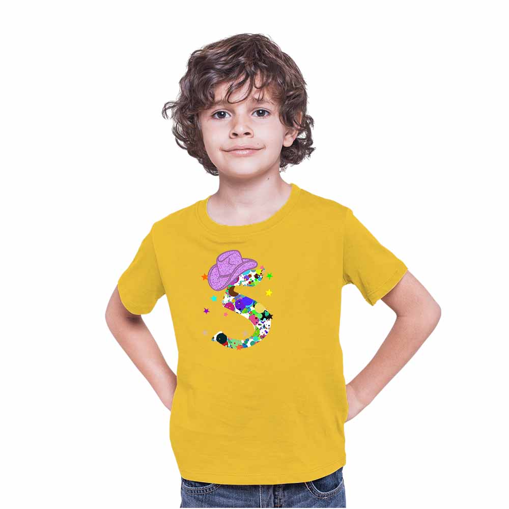 Graphic Style 5th Birthday Theme Kids T-shirt