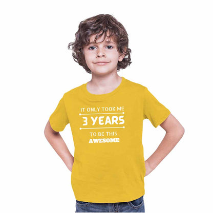 3 Years Birthday Theme Kids T-shirt