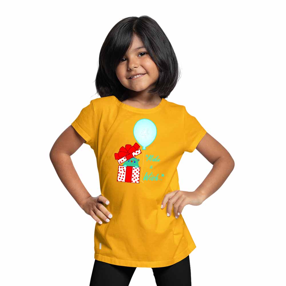 Gift Box designed 4rd Birthday Theme Kids T-shirt