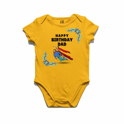 Happy Birthday Dad Design Romper T-shirt