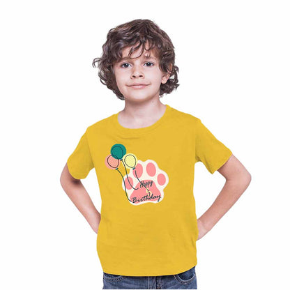 Balloon Design 5th Birthday Theme Kids T-shirt