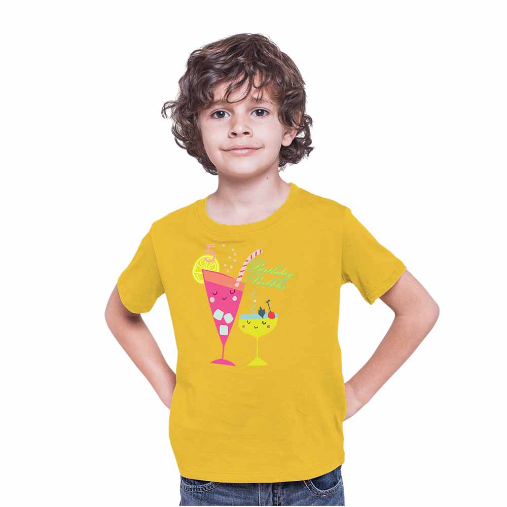 Beach Designed 5th Birthday Theme Kids T-shirt