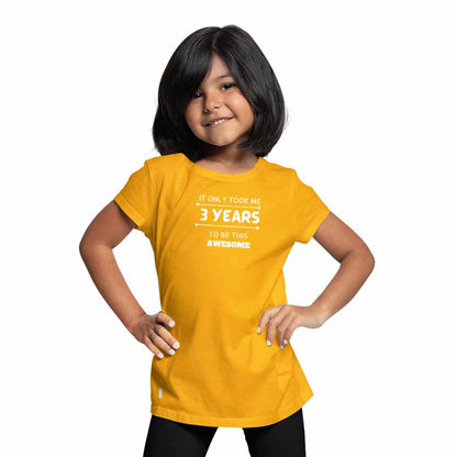 3 Years Birthday Theme Kids T-shirt