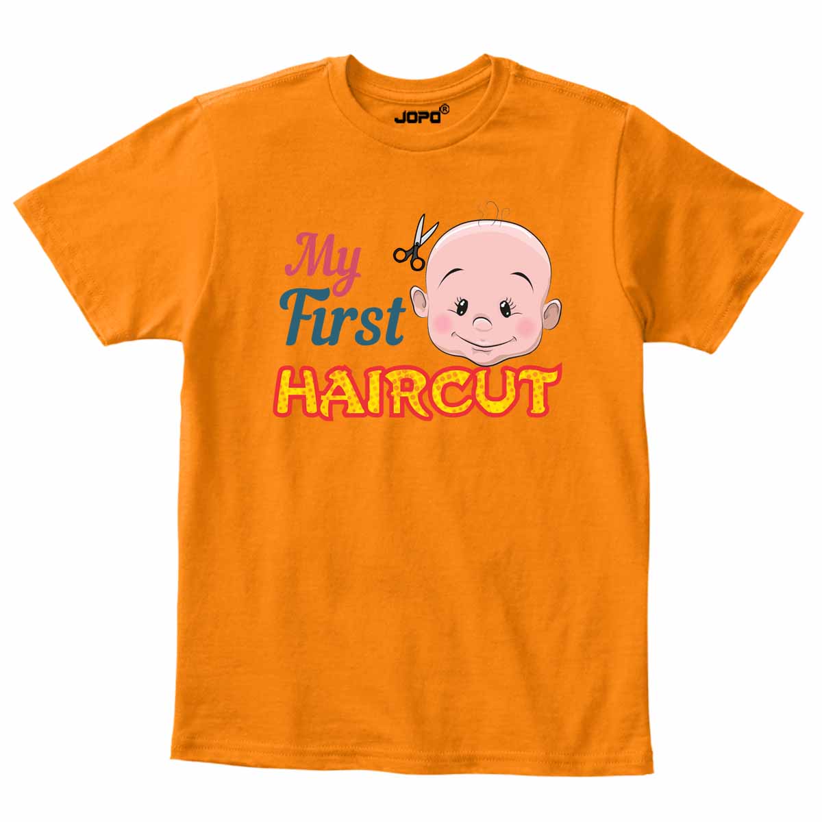 my first haircut orange