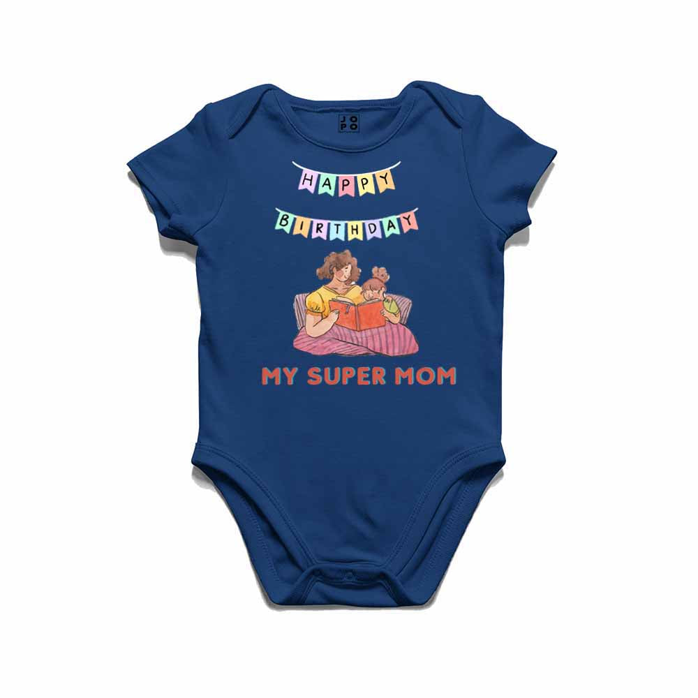 Happy Birthday Super mom T-shirt/Romper