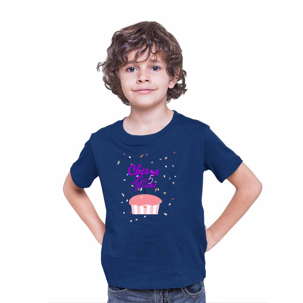 Cheers Cake 5th Birthday Theme Kids T-shirt