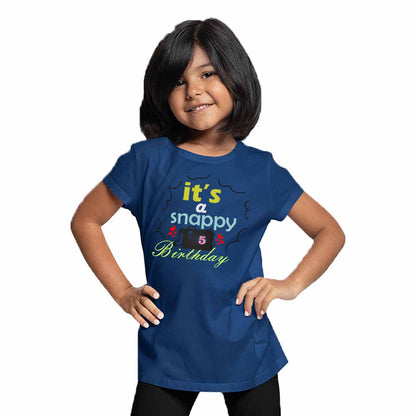 Snappy Camera Designed 5th Birthday Theme Kids T-shirt