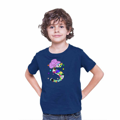 Graphic Style 5th Birthday Theme Kids T-shirt