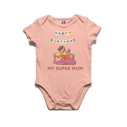 Happy Birthday Super mom T-shirt/Romper