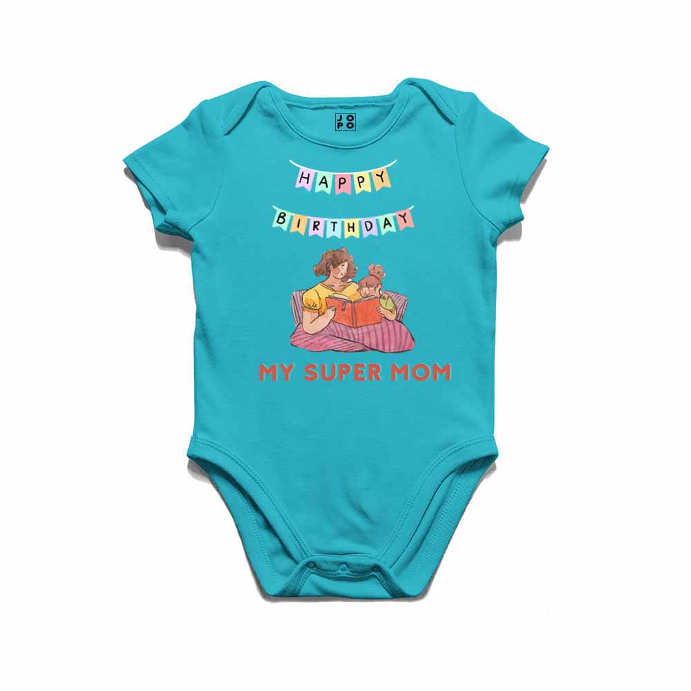 Happy Birthday Super mom T-shirt/Romper