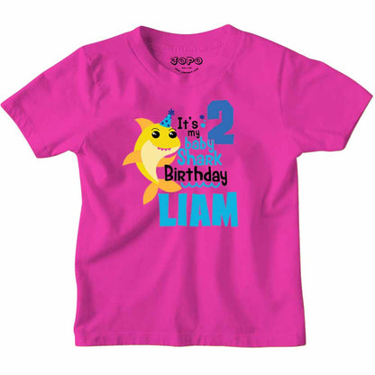 Shark Designed 2nd Birthday kids T-shirt/Romper