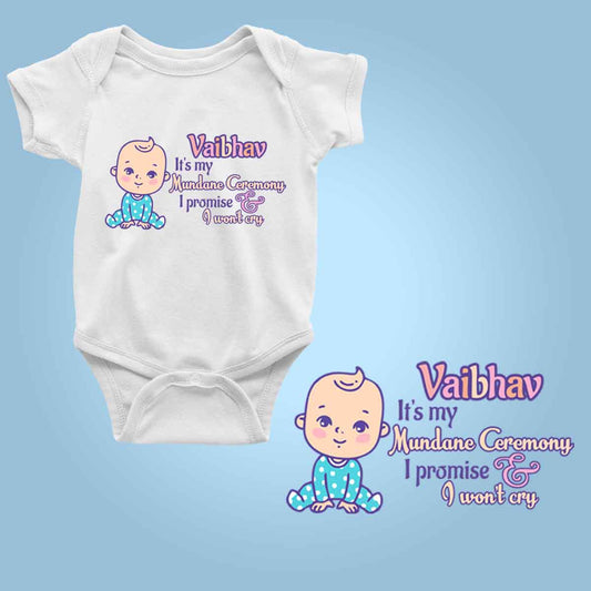 customized baby clothes india mundan ceremony baby onesie