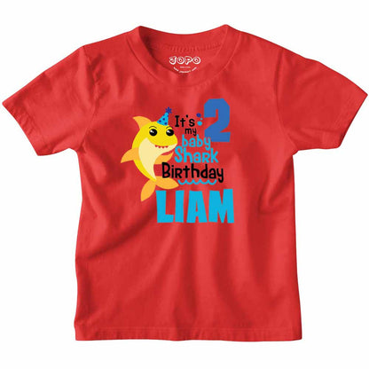 Shark Designed 2nd Birthday kids T-shirt/Romper