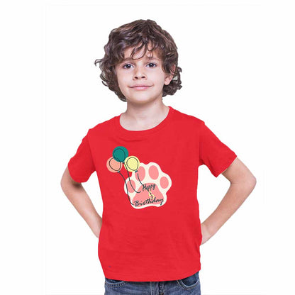 Balloon Design 5th Birthday Theme Kids T-shirt