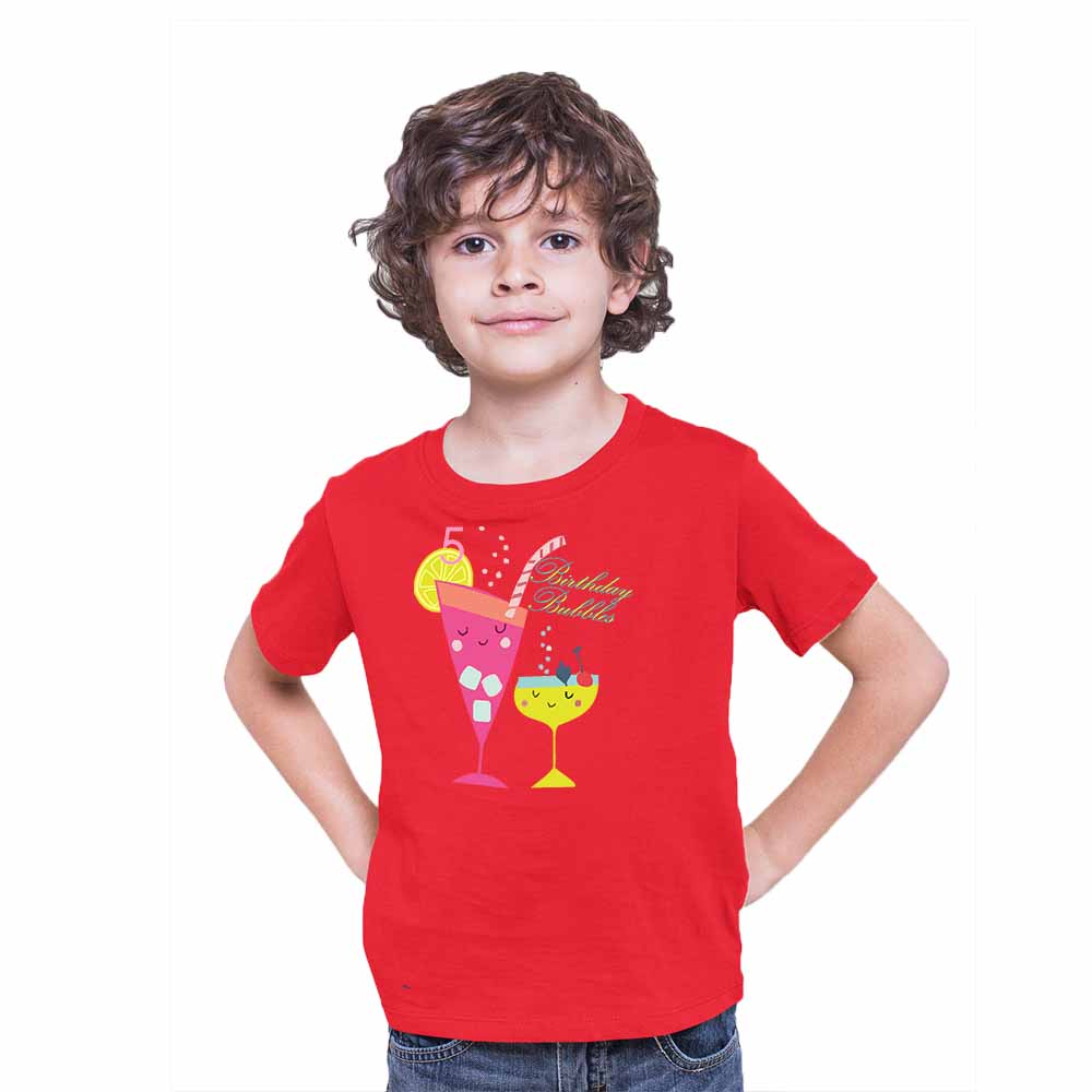 Beach Designed 5th Birthday Theme Kids T-shirt