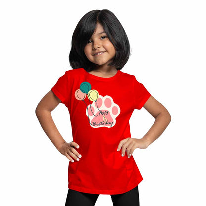 Balloon Design 5th Birthday Theme Kids T-shirt