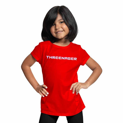 Threenager Birthday Theme Kids T-shirt