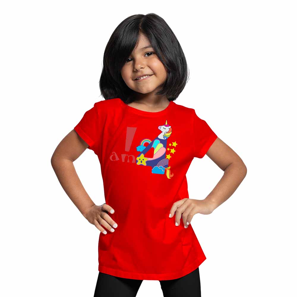 Joy Game 4rd Birthday Theme Kids T-shirt