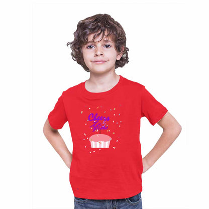 Cheers Cake 5th Birthday Theme Kids T-shirt