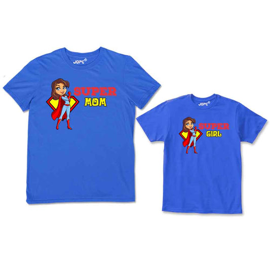 super mom girl royal blue