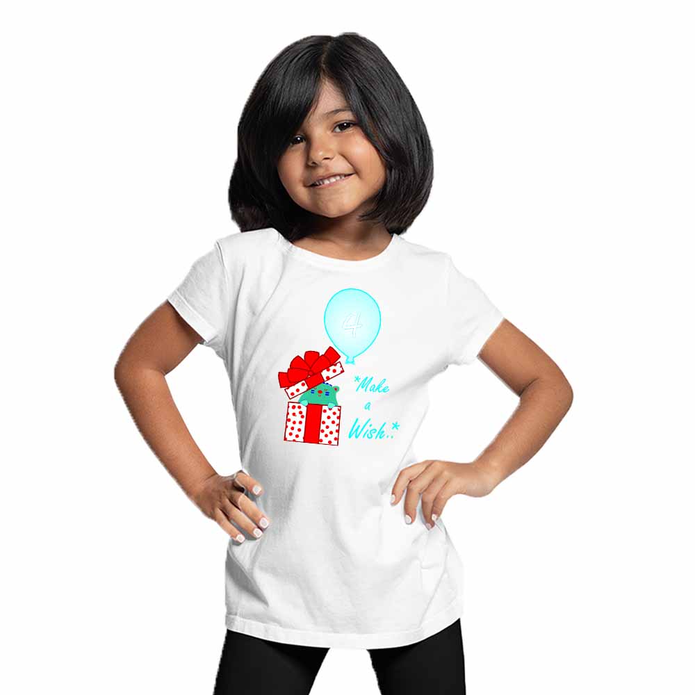 Gift Box designed 4rd Birthday Theme Kids T-shirt