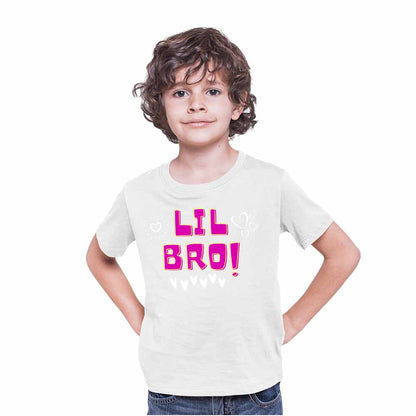 Lil Bro Heart Design Multicolor T-shirt/Romper