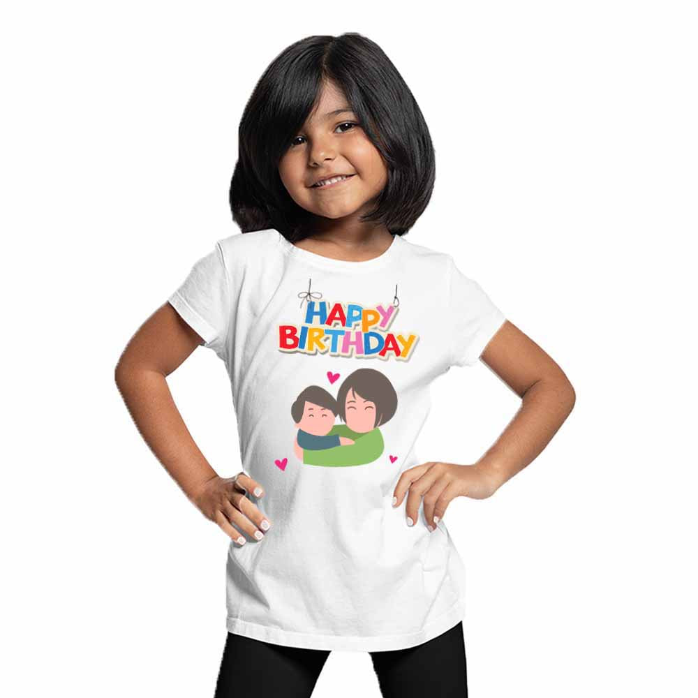 Happy Birthday mommy with kids T-shirt/Romper