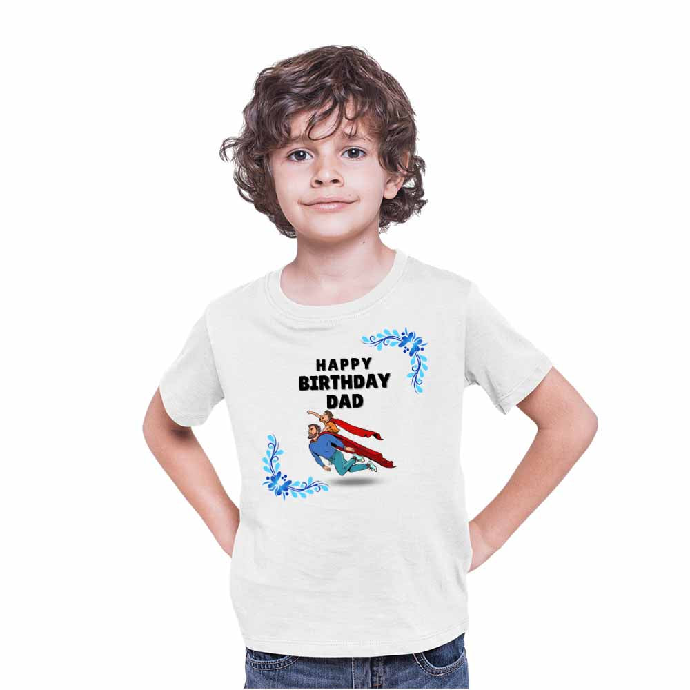 Happy Birthday Dad Design Boy T-shirt 