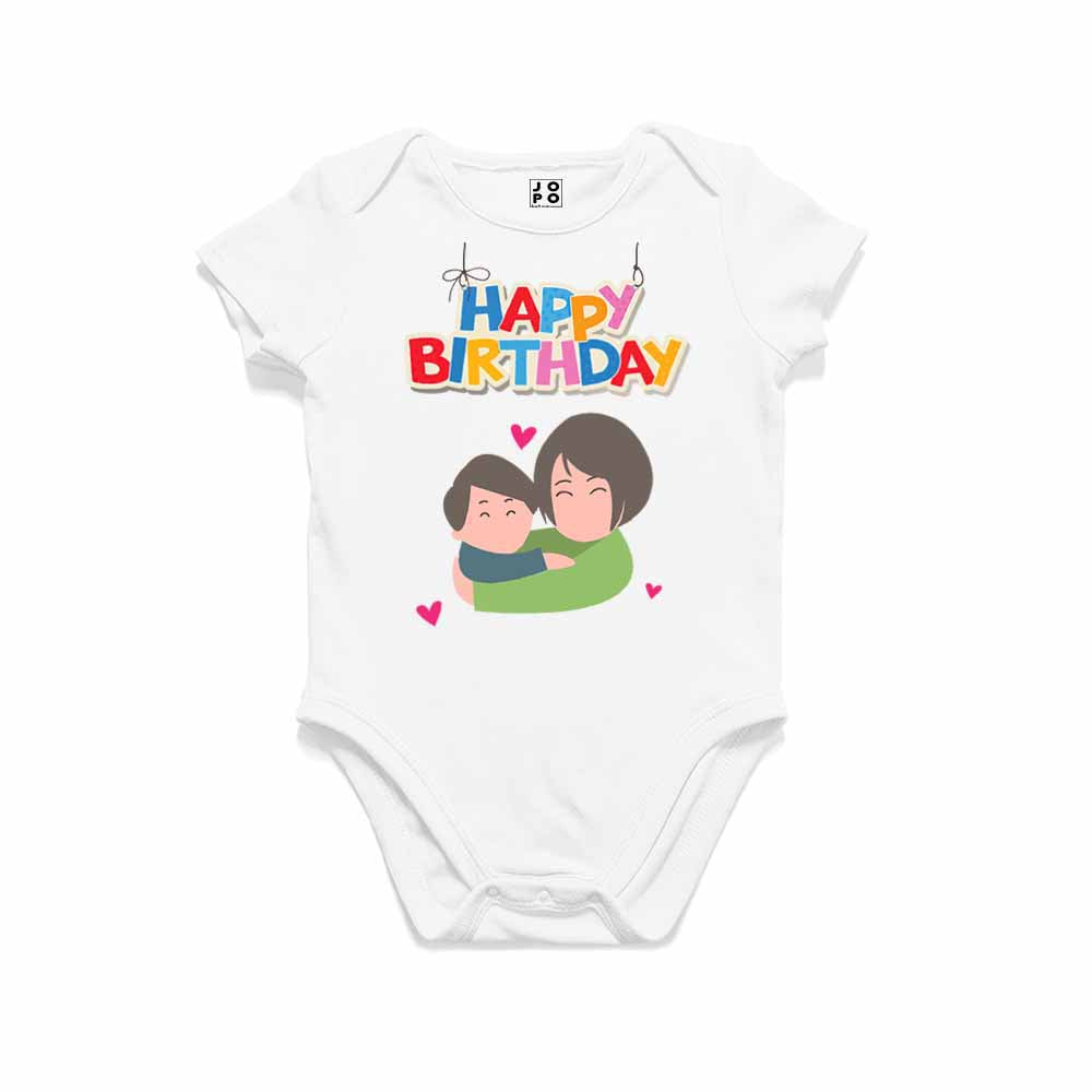 Happy Birthday mommy with kids T-shirt/Romper