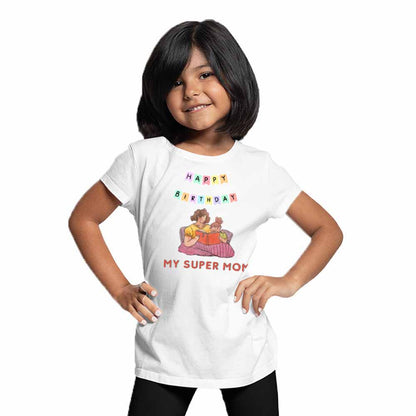 Happy Birthday Super mom T-shirt/Romper