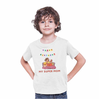 Happy Birthday Super mom T-shirt/Romper