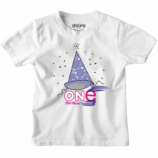 One the Floor printed Design T-shirt/Romper