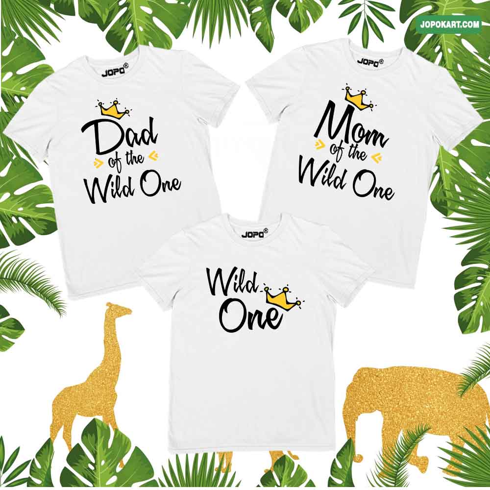 Wild One Matching Shirts Mommy Daddy Shirts First Birthday 