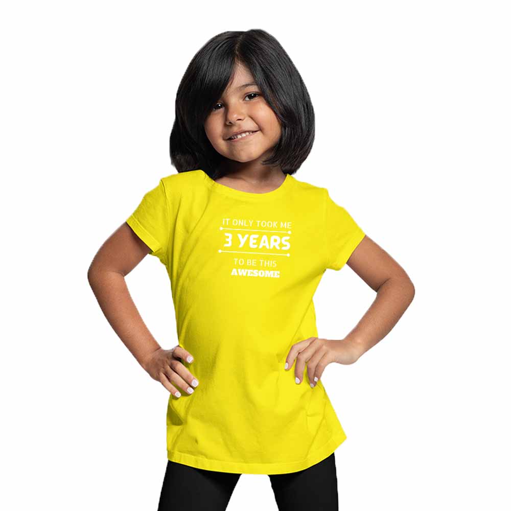 3 Years Birthday Theme Kids T-shirt