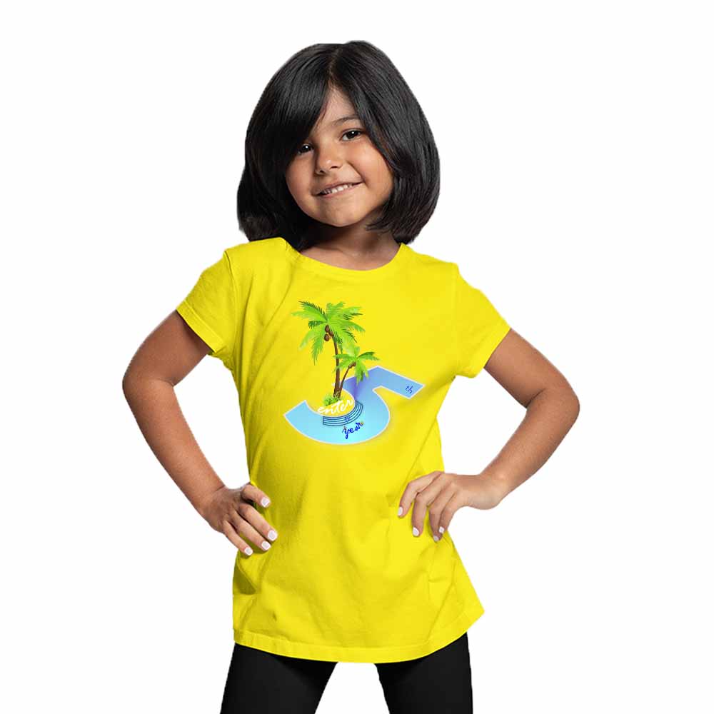 Beach Designed 5th Birthday Theme Kids T-shirt