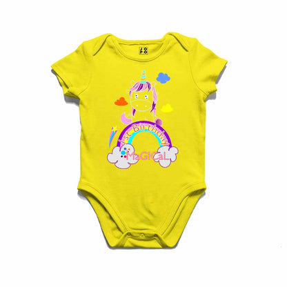 1st Birthday Unicorn Design kids T-shirt/Romper