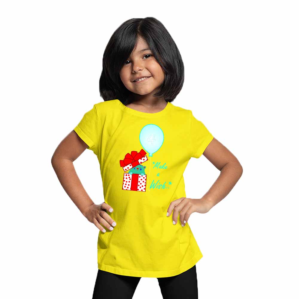 Gift Box designed 4rd Birthday Theme Kids T-shirt