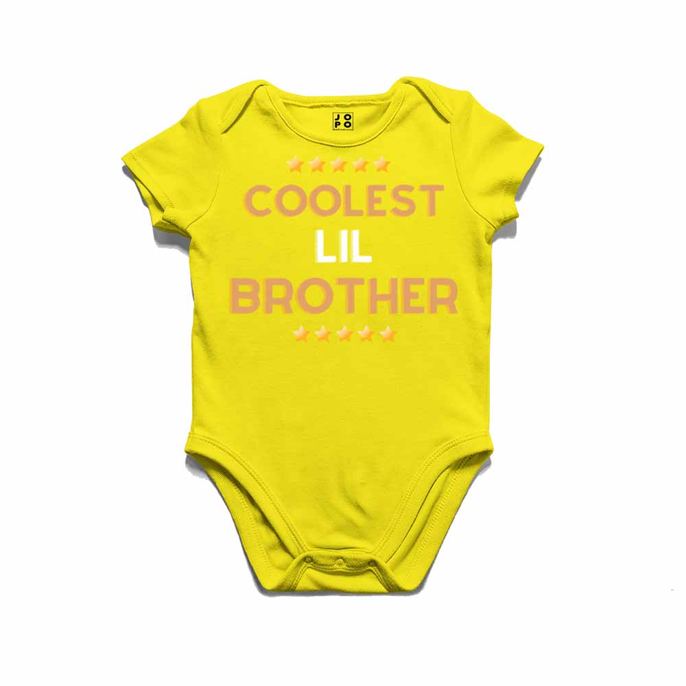 Cooler Lil Brother Design Multicolor T-shirt/Romper